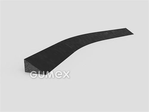 "Dreieck" mikroporöses Gummiprofil, 8x14mm, Dichte 500kg/m3, EPDM, -30°C/+80°C, schwarz, 